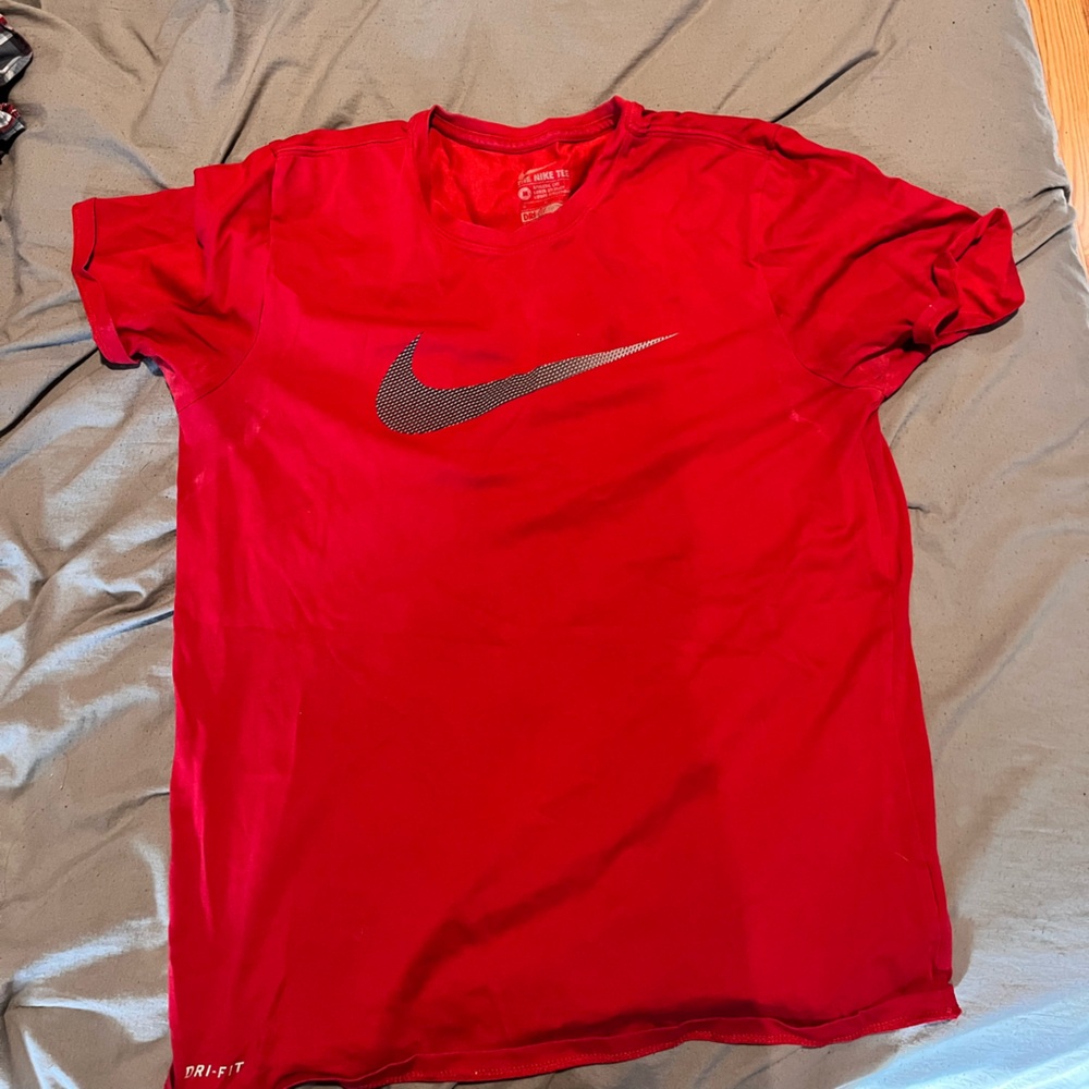 Nike Red Tee with Iconic Swoosh
